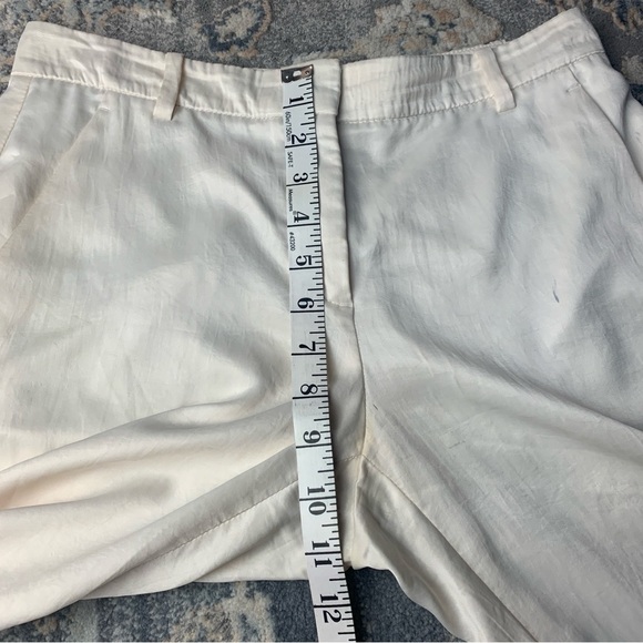 Theory Cream Wide-Leg Pants - Picture 7 of 9